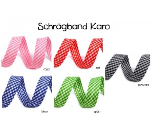 Schrägband Kariert Vichy